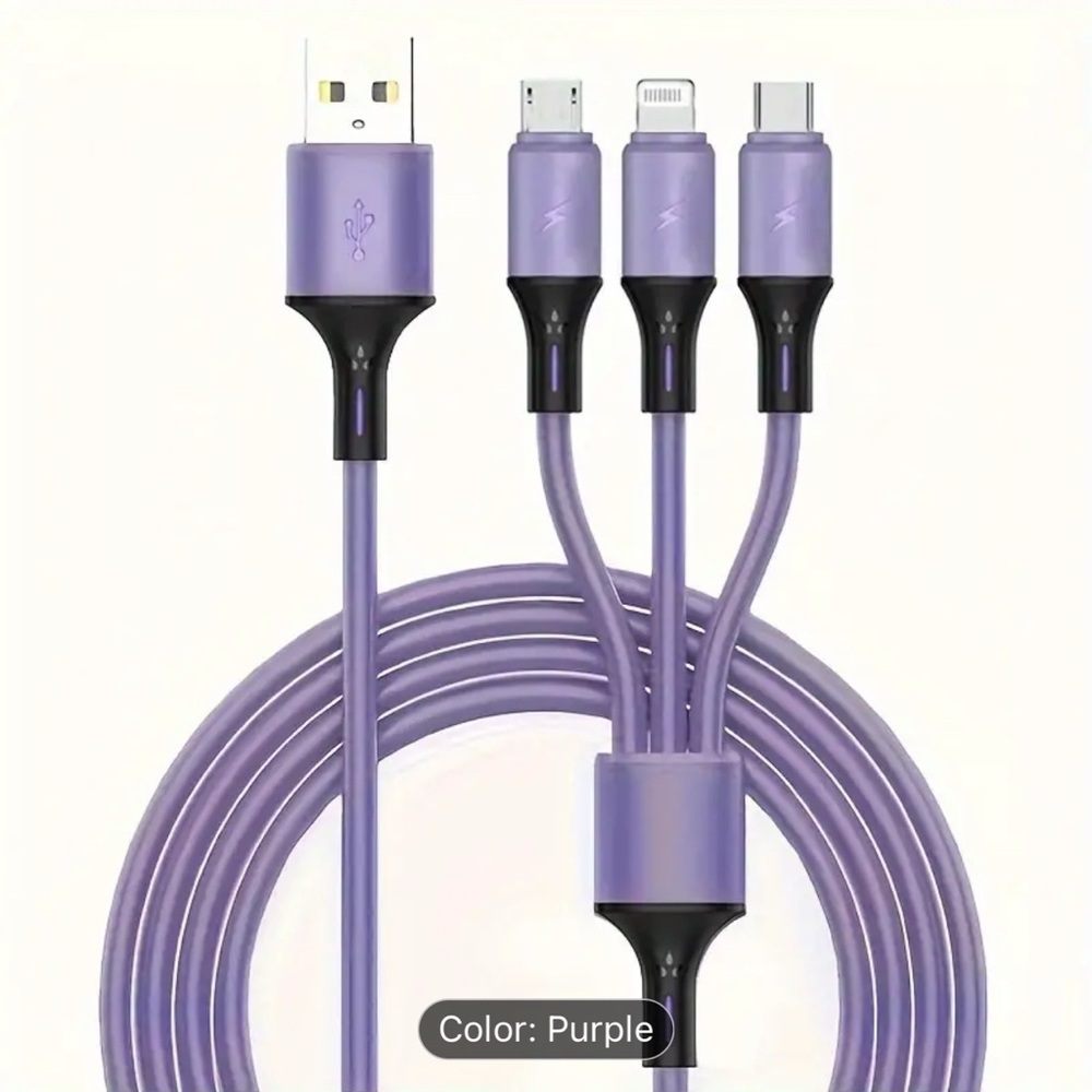 🎁 3-in-1 Multi Charging Cable, NWT - Picture 4 of 12